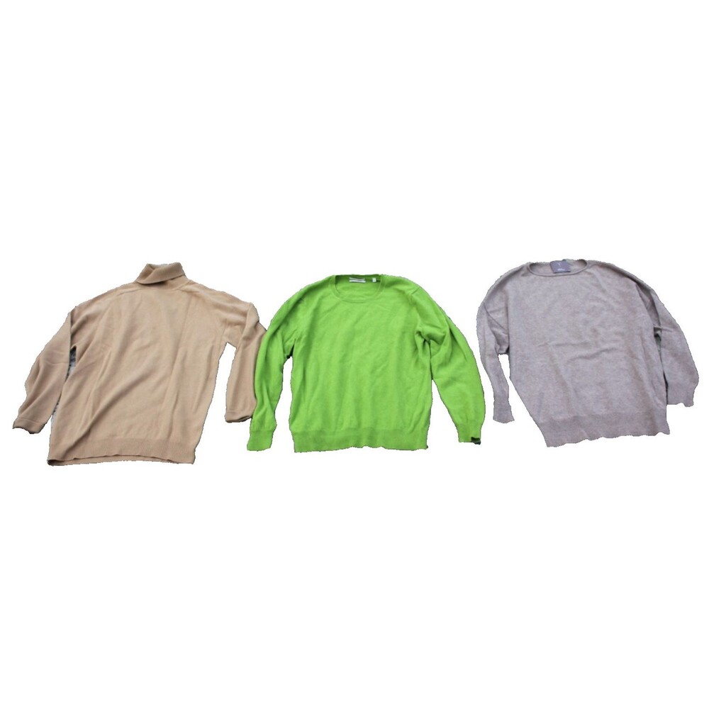 QTY:3 Christian Berg (46) Cashmere Dibari (42) Lyle Scott (42) Sweater Lot Green